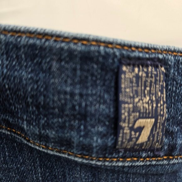 Seven 7 For all Mankind Blue The Straight Malibu Jeans Waist 40 - Picture 12 of 16